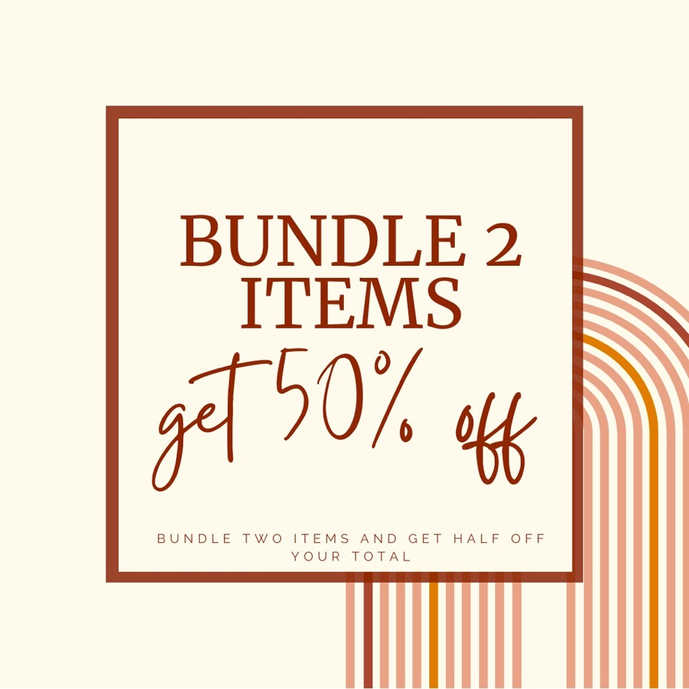 Bundle two for 50% off!!!☮️🌵🌸